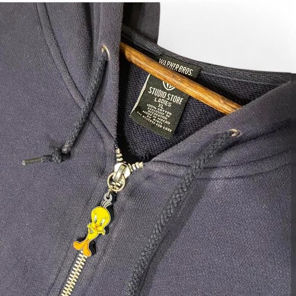 vintage 1998 Looney tunes tweety zip up hoodie - Picture 3 of 6